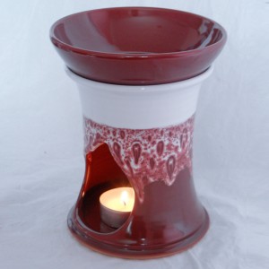 Aroma lampa velká „rovná“ bez ucha (červená)2